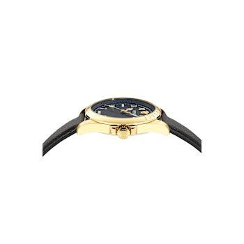 Versace Anteo IP Yellow Case Leather Watch