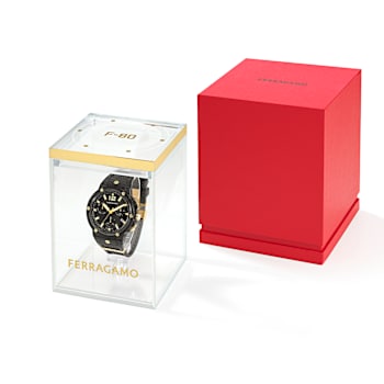F-80 Translucent Black Dial Chronograph Watch