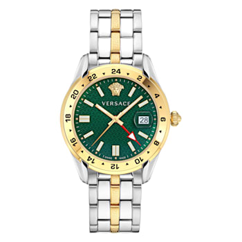 Versace Greca Time GMT Two-tone Bracelet Watch