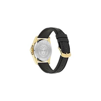 Versace Anteo IP Yellow Case Leather Watch