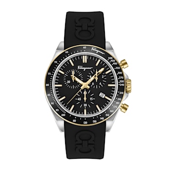 Ferragamo Urban Chrono Strap Watch With Sunray Dial