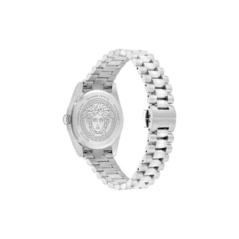 Versace Millenyium Light Blue Dial Stainless Steel Bracelet Watch