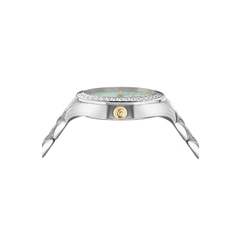 Versace Hellenyium 36mm Blue Sunray Dial Bracelet Watch