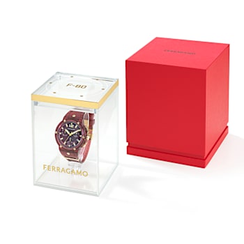 F-80 Translucent Burgundy Dial Chronograph Watch