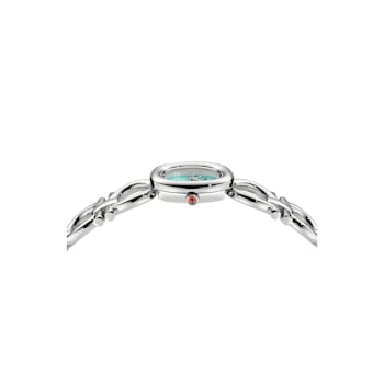 Double Gancini Light Blue Dial Stainless Steel Bracelet Watch