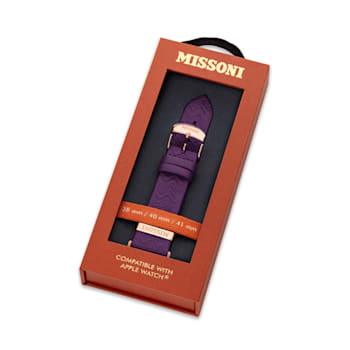 Missoni Zigzag Leather Apple Strap