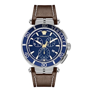 Versace Greca Chrono Strap Watch