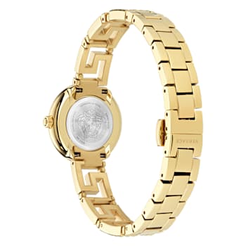 Greca Goddess White MOP Dial Yellow Stainless Steel Bracelet Watch