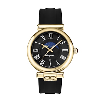 Ferragamo Ora Moonphase Strap Watch