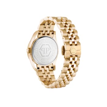 Philipp Plein Date Superlative White Dial Yellow Stainless Steel
Bracelet Watch