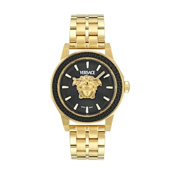 Medusa Deco IP Yellow Bracelet Watch