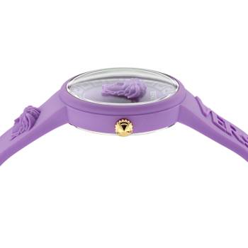 Medusa Pop Womens Watch Purple Case Purple Matte Dial Silicone Strap