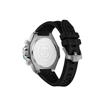 Plein Chrono Royal Gray Sunray Dial Silicone Watch
