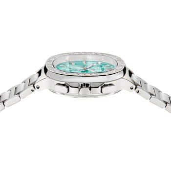 V-Chrono Square Blue Dial Stainless Steel Bracelet Watch