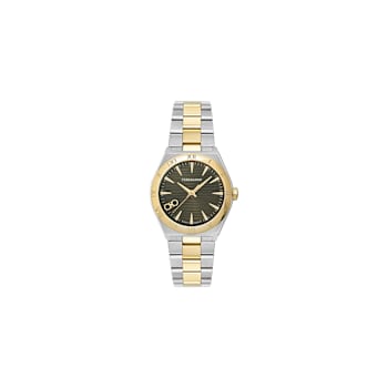 Vega Upper East Green Dial Two-tone Stainless Steel Bracelet Watch