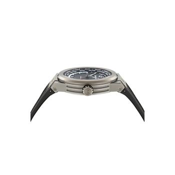 F-80 GMT Worldtime Black Polyurethane Strap Watch