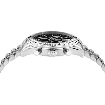Versace Chrono Master Black Dial Stainless Steel Bracelet Watch