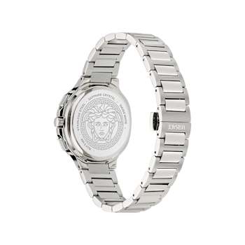 V-Chrono Square Blue Dial Stainless Steel Bracelet Watch