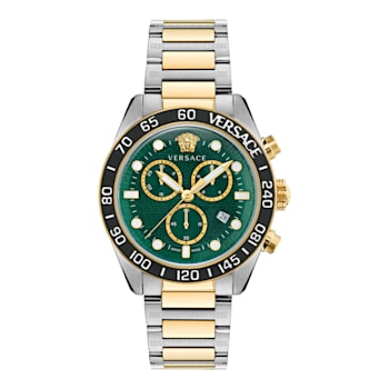 Versace Greca Dome Chrono Bracelet Watch