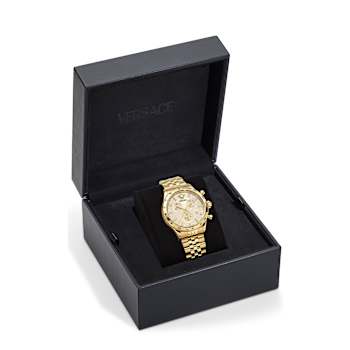 Hellenyium Chrono Petite Yellow Stainless Steel Bracelet Watch