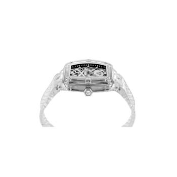 The $keleton Crystal Automatic Silver Skeleton Dial Watch