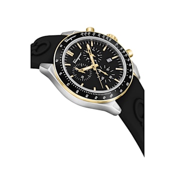 Ferragamo Urban Chrono Strap Watch With Sunray Dial