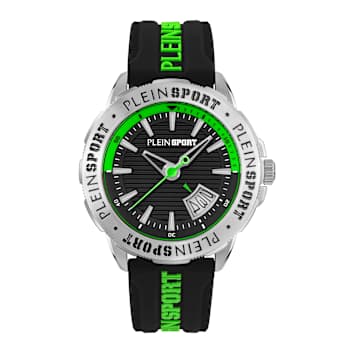 Rampage Black Dial Silicone Strap Watch