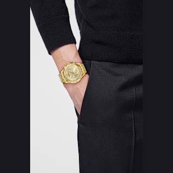 Hellenyium Chrono Petite Yellow Stainless Steel Bracelet Watch