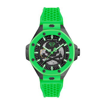 Plein $keleton Royal Silicone Strap Mens Watch