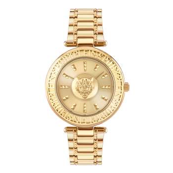 Opium Champagne Dial IP Yellow Bracelet Watch
