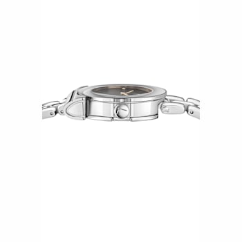 Ferragamo Gancino Black Dial Stainless Steel Bracelet Watch