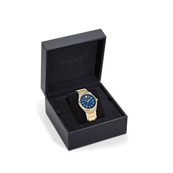 V-Auria Blue Dial Two-tone Stainless Steel Bracelet Watch