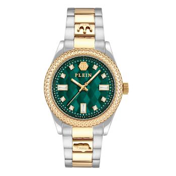 Queen Crystal Green Dial Stainless Steel Bracelet Watch