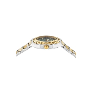 Greca Reaction Green Dial Two-tone Stainless Steel Bracelet Watch