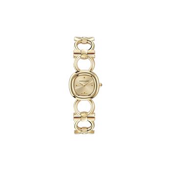 Double Gancini Yellow Stainless Steel Bracelet Watch