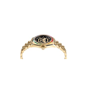 Philipp Plein Date Superlative Black Dial Yellow Stainless Steel
Bracelet Watch