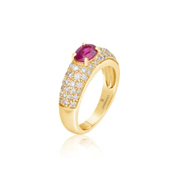Andreoli Ruby And Diamond Ring