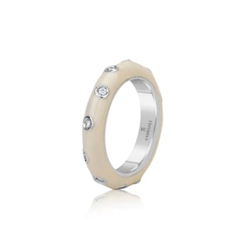 Andreoli Enamel Diamond Ring