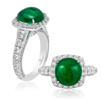 Andreoli Emerald And Diamond Ring