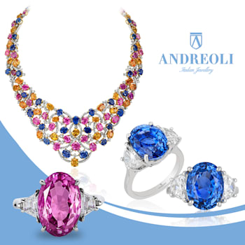 Andreoli Sapphire And Diamond Necklace