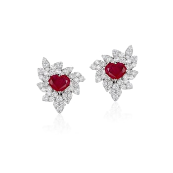 Andreoli Ruby And Diamond Earrings