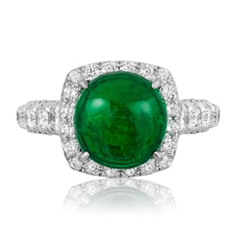 Andreoli Emerald And Diamond Ring