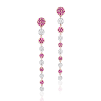 Andreoli Ruby And Diamond Earrings