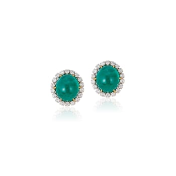 Andreoli Emerald And Diamond Earrings