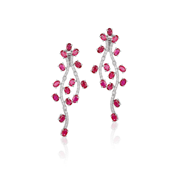 Andreoli Ruby And Diamond Earrings