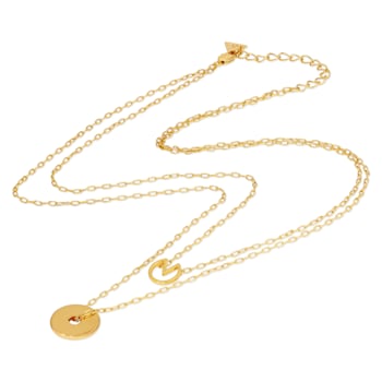 14k Yellow Gold Overlay on Brass Layered Citi Necklace