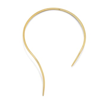 14k Yellow Gold Overlay on Brass Talon Wrap Collar