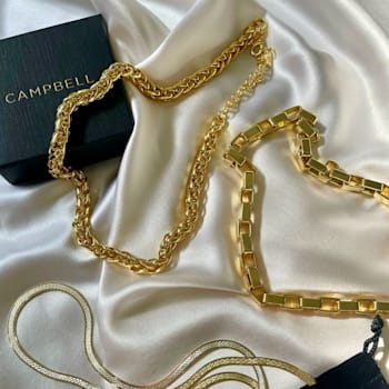 14k Yellow Gold Overlay on Brass Frankie Chain