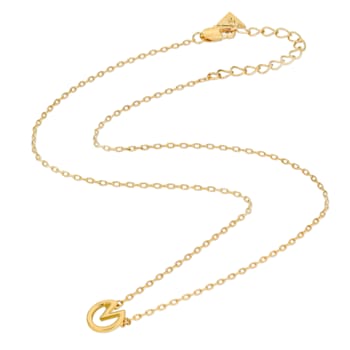 14k Yellow Gold Overlay on Brass Citi Pendant Necklace