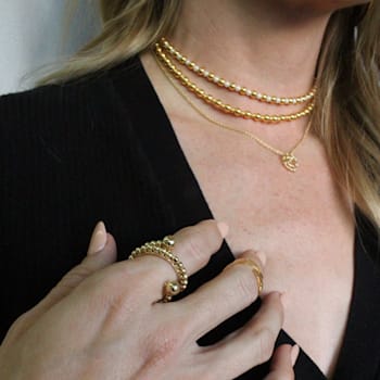 14k Yellow Gold Overlay on Brass The Dottie Choker